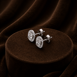 Pendientes de Diamantes Ovalados, Plata de Ley 925, Aretes de Moissanita, Joyería de Moda para Mujer, para Fiestas - Product Image 2