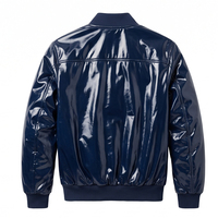 Blouson Bomber Personnalisé en Toile Écologique Imperméable Réversible Unisexe Coupe Slim Rétro Style Aviateur Doux au Toucher Côtelé