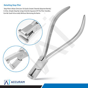 Alicates de Ortodoncia Accuram Detailing, Alicates de Plegado en Z de Acero Inoxidable, Instrumento Quirúrgico Dental, Herramienta Manual con Certificación CE - Product Image 2