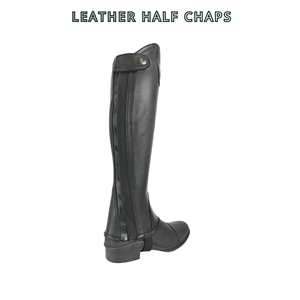 Polainas de cuero para equitación, protección ecuestre para las piernas, polainas de media pierna para montar a caballo - Product Image 2