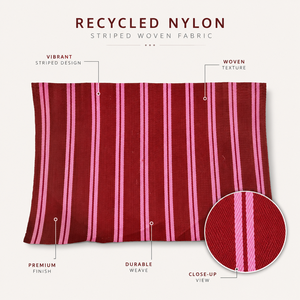 Recycled 100% Nylon Eco-Friendly Striped Woven <b>Fabric</b> PVC Coated Tarpaulin for Bags Luggage Apparel & Home Textiles - Product Image 6