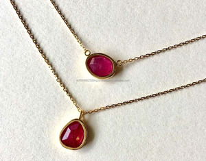 Collier pendentif en œil de tigre naturel 15 mm, sculpté en forme de cœur, en argent sterling 925, style vintage, cadeau d'anniversaire - Product Image 2