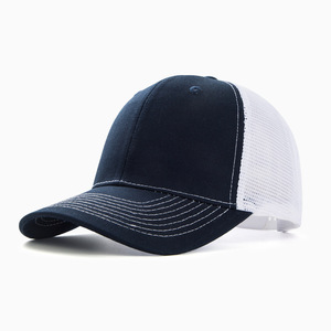 Custom New Style Patch Logo Trucker Hats 6 Panel Running Mesh Trucker Hat - Product Image 1