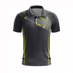 Camiseta de Fútbol Sublimada de Poliéster para Hombre con Diseño de Bloques de Color, Secado Rápido, Manga Corta, Cuello Camisero, Corte Regular - Product Image 2
