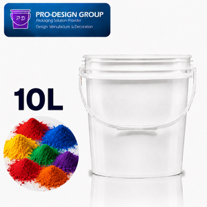 10L Plastic Pigment Jar with Screw Cap for Pigment Packaging, Leak-Proof Round Container - Product Image 1