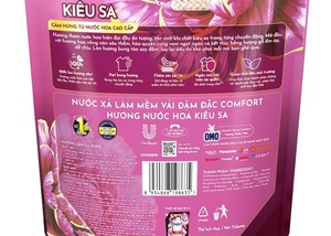 Adoucissant textile Comfort Water Parfum Pivoine 1,2L x 9 sachets - Product Image 3