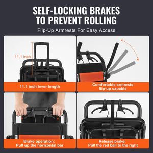 Fauteuil roulant manuel ultra-léger en alliage d'aluminium pour adultes, pliable avec accoudoirs rabattables - Product Image 5