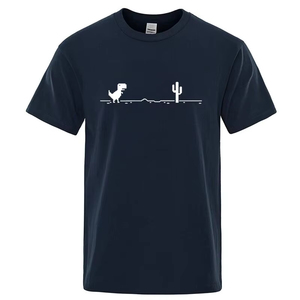 <b>Men</b> <b>T</b> <b>Shirt</b> New High Quality 100 Cotton Funny Dinosaur Print <b>T</b> <b>Shirt</b> Loose O neck Summer <b>Cool</b> <b>Men</b> <b>T</b> <b>shirt</b> Short Latest Design - Product Image 4