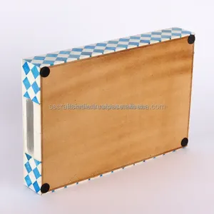 Meilleure vente plateau en os Art fonctionnel plateau de service pour cuisine salle à manger station à café décor à la maison disponible solide Floral - Product Image 5