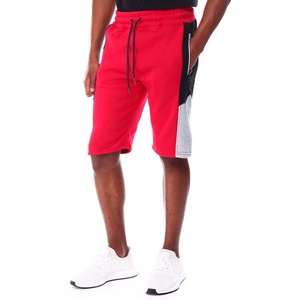 Vente en gros de shorts de sport pour hommes pantalons de jogging en polyester 100% uni shorts de survêtement à impression bouffante personnalisés vêtements de sport pour hommes - Product Image 2