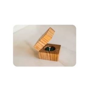 Caja de Anillos de Madera con Forma de Corazón Personalizada, Caja de Almacenamiento de Joyas de Madera de Nogal Grabada, Organizador de Joyas al por Mayor, Caja de Regalo de Boda - Product Image 4