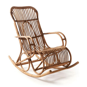 Silla reclinable de diseño cómodo para mamá, silla mecedora de ratán natural de la más alta calidad. - Product Image 2