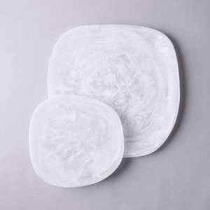 Bandeja de resina chapada hecha a mano, juego de posavasos, bandeja de alta calidad, personalizada para el hogar, restaurante, comida india, ocasiones especiales - Product Image 1