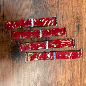 สายนาฬิกาหนังวัวแท้สำหรับสตรีหรูหราสายรัดข้อมือสไตล์ตะวันตกพร้อมสายรัดข้อมือทำจากโลหะ - Product Image 3