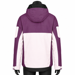 Veste de snowboard multi-panneaux imperméable personnalisée unisexe, vêtements de ski colorés, coupe-vent thermique pour sports d'hiver en plein air - Product Image 2