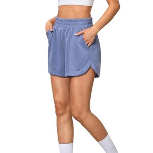 Short de sport personnalisé pour femmes Short de sport confortable à enfiler avec élastique taille haute Short de sport d'été décontracté avec poches 2026 - Product Image 1