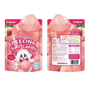 Cokoc Peach Bliss Caramelo de Goma Pelada Suave con Sabor a Melocotón Jugoso 75g - Product Image 2