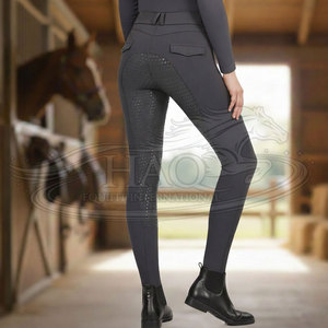 Leggings d'équitation pour femmes Active Training, tissu extensible haute performance, grip en silicone. - Product Image 3