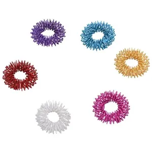Anneau de massage des doigts Sujok, acupression, détente des doigts, couleurs assorties, anneaux sensoriels à picots, marque privée - Product Image 3