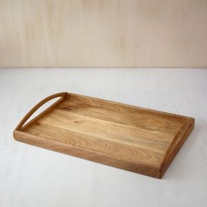 Wooden Multi-Use Tray-Eco-Friendly <b>Disposable</b> Design Country Style for Coffee Dining Kitchen & Organizer Use - Product Image 1