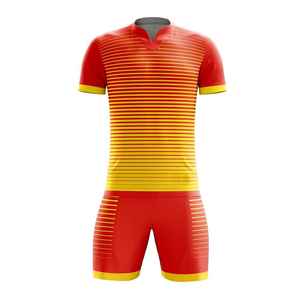 Camiseta de Fútbol Personalizada con Transferencia Térmica, Talla Grande, Manga Corta, Cuello Redondo, Absorbe la Humedad, 100% Poliéster, para Adultos, Diseño Completo - Product Image 2