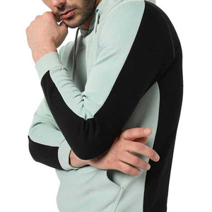 Sudadera con Capucha para Hombre, Color Verde Claro, Corte Regular, Color Sólido, Forro Polar Ligero, Poliéster/Algodón, Estilo Casual, Diseño con Bolsillos, Invierno - Product Image 5
