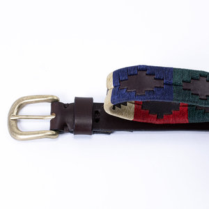 Ceinture de polo équestre en cuir d'Argentine de qualité supérieure pour acheteurs professionnels - Noir/Marron, taille personnalisable - Product Image 6