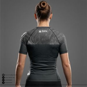 T-shirt de compression à manches courtes sublimé UPF50+ respirant et écologique, idéal pour l'entraînement MMA et la gym – Meilleure vente - Product Image 4
