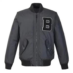 Blouson Bomber Homme en Gros avec Patch Lettre B, Veste de Pilote Décontractée, Coupe-Vent Streetwear, Manteau d'Hiver pour Homme - Product Image 1