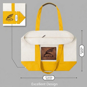 Sac fourre-tout en toile personnalisé, meilleur design 2026, avec logo numérique/soie/thermique/broderie, sac promotionnel pour cadeaux d'entreprise, taille personnalisable - Product Image 4