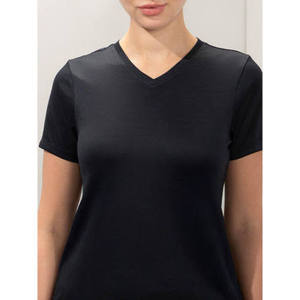 T-shirts décontractés pour femmes, coupe classique, en coton premium, maille éponge, été, col rond, manches courtes, éco-responsables, séchage rapide - Product Image 1