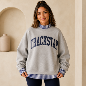 เสื้อสเวตเชิ้ตคอเต่าทรงโอเวอร์ไซส์ TS-MN-050 ลายกราฟิกแบบกำหนดเอง โลโก้ Trackstar ผ้าคอตตอนเทอร์รี่ฟลีซ ยูนิเซ็กส์ สตรีทแวร์ ผลิตจำนวนมาก รับผลิตแบบ OEM - Product Image 6