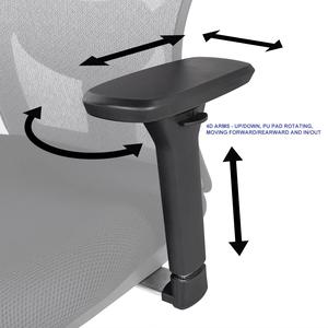 Executive Office Chair with Mid-Back Mesh Comfortable Swivel Furniture Adjustable Lumbar Support - Product Image 2