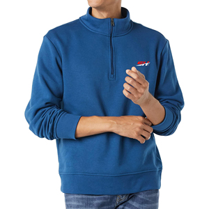 Sweat-shirt décontracté pour homme à demi-zip, pull confortable à quart de zip en mélange de coton doux, haut élégant pour le quotidien et le bureau - Product Image 1