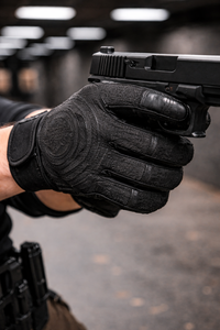 Guantes Tácticos Negros para Tiro con Agarre Reforzado en la Palma para Uso en Campos de Tiro y Tareas de Seguridad Profesional - Product Image 3