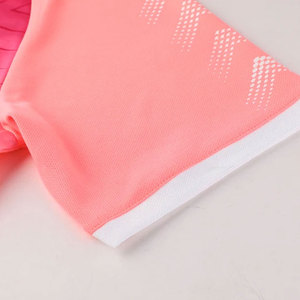 Conjunto de Fútbol Sublimado con Diseño Geométrico Rosa para Hombre, Manga Corta, Cuello Redondo, Secado Rápido, Uniforme de Poliéster, Ropa Deportiva de Verano - Product Image 2