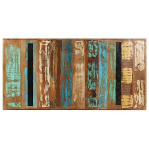 Tavolo da pranzo in legno massello di recupero multicolore, medio, resistente, versatile ed elegante - Product Image 4