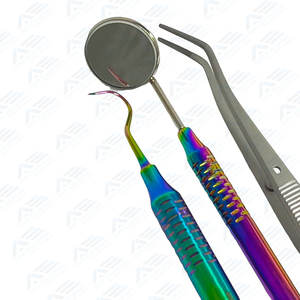 Alicate de algodón para espejo bucal, juego de herramientas para dentistas, instrumentos médicos, Instrumentos dentales básicos, selección de dientes dentales de acero inoxidable - Product Image 2