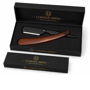 Tijeras de Entresacar JRL de Acero Inoxidable Magnético Negro de Lujo para Diestros, con Borde Recto, Punta Afilada y Mango Corto para Barberos - Product Image 6