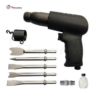 Marteau à air comprimé Tige de pistolet avec 5PC Ciseau 3200 BPM Outil pneumatique Fabriqué à Taiwan LEMATEC LE-G190K - Product Image 1
