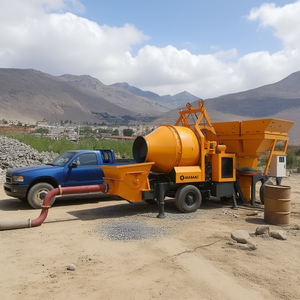 Pompe à béton mobile électrique/diesel mini portable Hamac 18m³/h pour la construction - Product Image 3