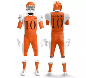 <b>Cheap</b> Price Adult American Football Uniform <b>Sets</b> Breathable Plus Size 100% Polyester Custom Sublimation Printing Quick Dry - Product Image 4