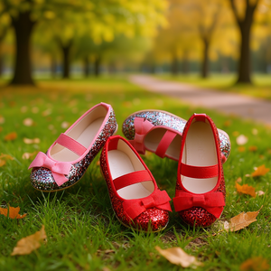 OZKIZ Korean Style Ribbon Dress Shoes for Girls 2-6 Years Spring/Fall Children's Fashion Wholesale - Product Image 3