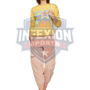 Sweat-shirt jaune à col rond pour femme avec imprimé 96 Brooklyn, haut décontracté à manches longues - Product Image 2