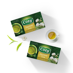 Thé vert au jasmin en sachet, approvisionnement direct usine, portable, marque privée, thé aux herbes avec étiquettes, boîtes d'emballage de thé - Product Image 1