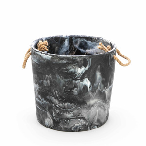 Seau à glace en résine pour vin avec poignée, seau à glace en résine pour événements, qualité supérieure, collection artisanale - Product Image 3