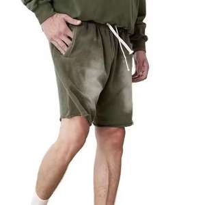 Ensemble T-shirt et short décontracté pour homme, personnalisable, uni, imprimé, effet vieilli, délavé à l'acide, motif léopard, coupe oversize, séchage rapide – Meilleures ventes - Product Image 6