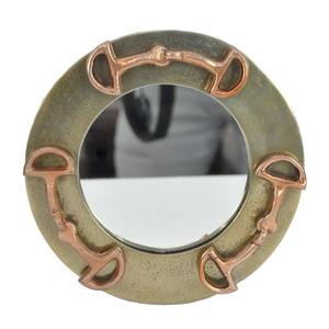 Contemporary Style Round Shiny Polish Horse Bit Border <b>Framed</b> <b>Mirror</b> Decorative Wall <b>Mirror</b> Wholelsale Price - Product Image 5