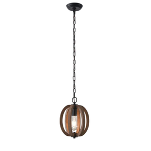 High Quality Mango Wood & Gold Finish Metal Teardrop Adjustable Height Hanging Pendant Light Fixture For <b>Kitchen</b> Dining Lighting - Product Image 6
