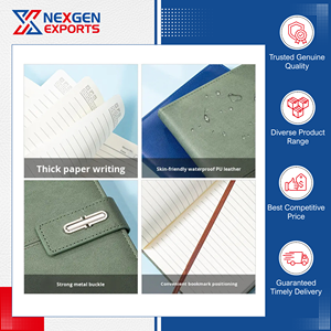 Standard Quality Eco-friendly Fashionable Modern Style Hardcover PU Leather Customizable <b>Notebook</b> Gift <b>Set</b> Thermos Cup - Product Image 5